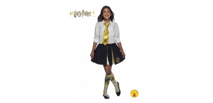 corbata hufflepuff deluxe - harry potter