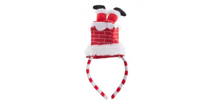 diadema chimenea papa noel